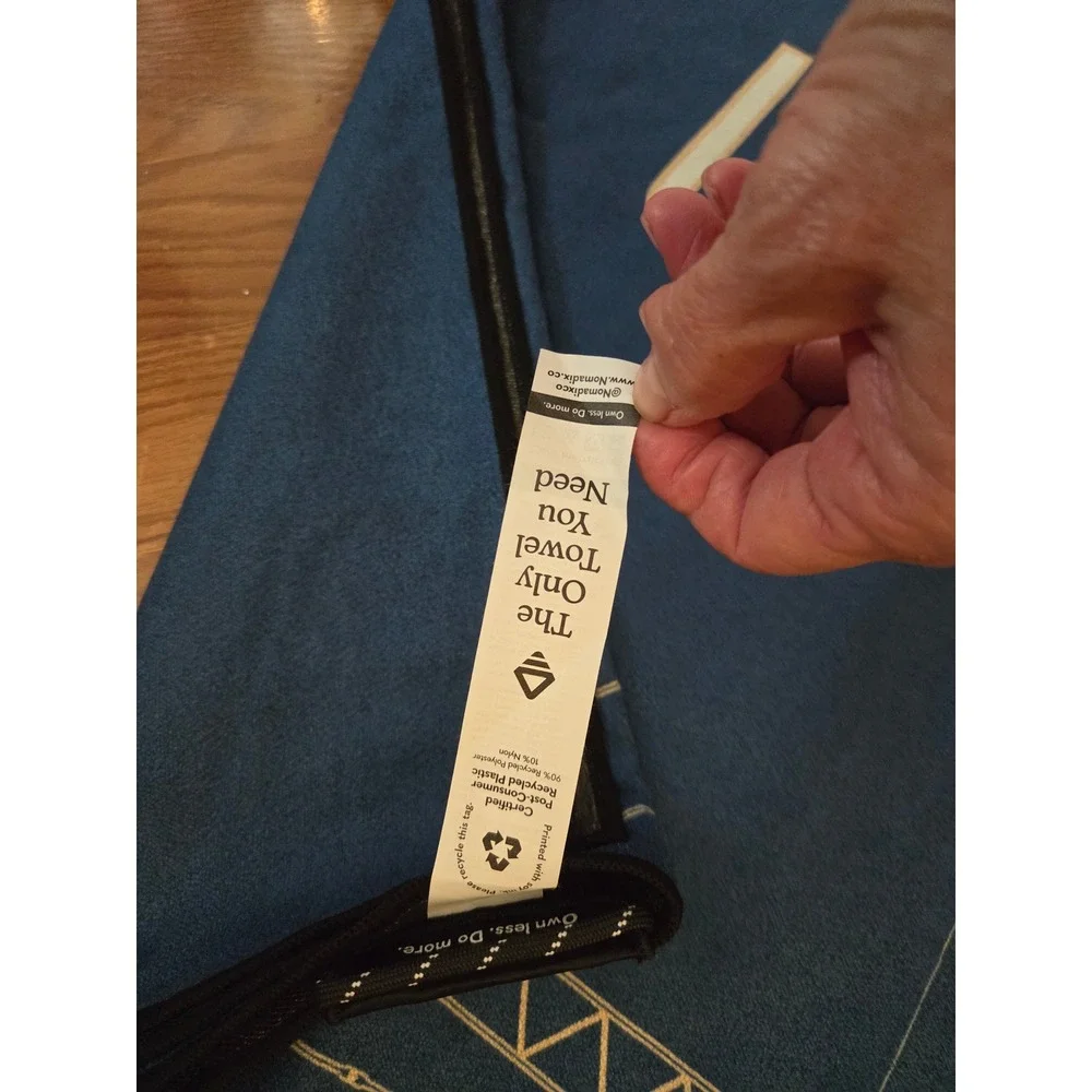 Nomadix only Towel You Need Post Consumer‎ Recycled Plastic Blue Crane Design